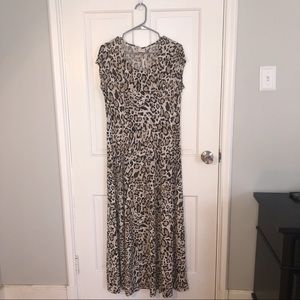 chico’s leopard print maxi dress